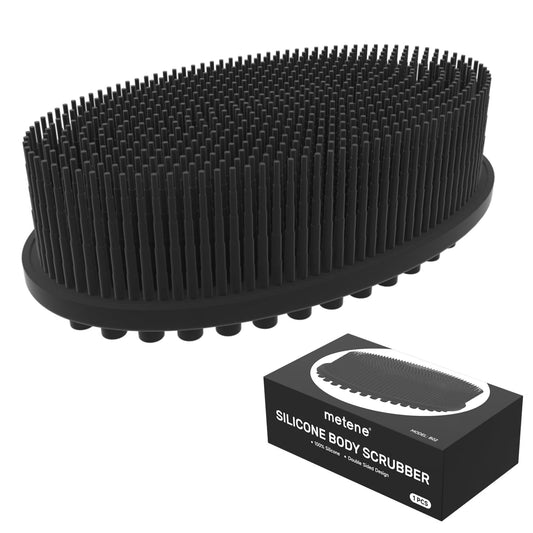 Soft Silicone Body Scrubber, Exfoliating Shower Scrubber for Cleansing Skin, Lathers Well