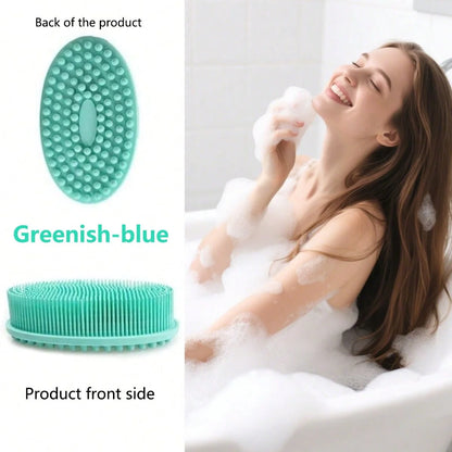 Silicone Body Scrubber Bath Shower Sponge Dry Bath Brush for Body Massager Bast Exfoliating Silicone Bathing Scrubber Body Brush